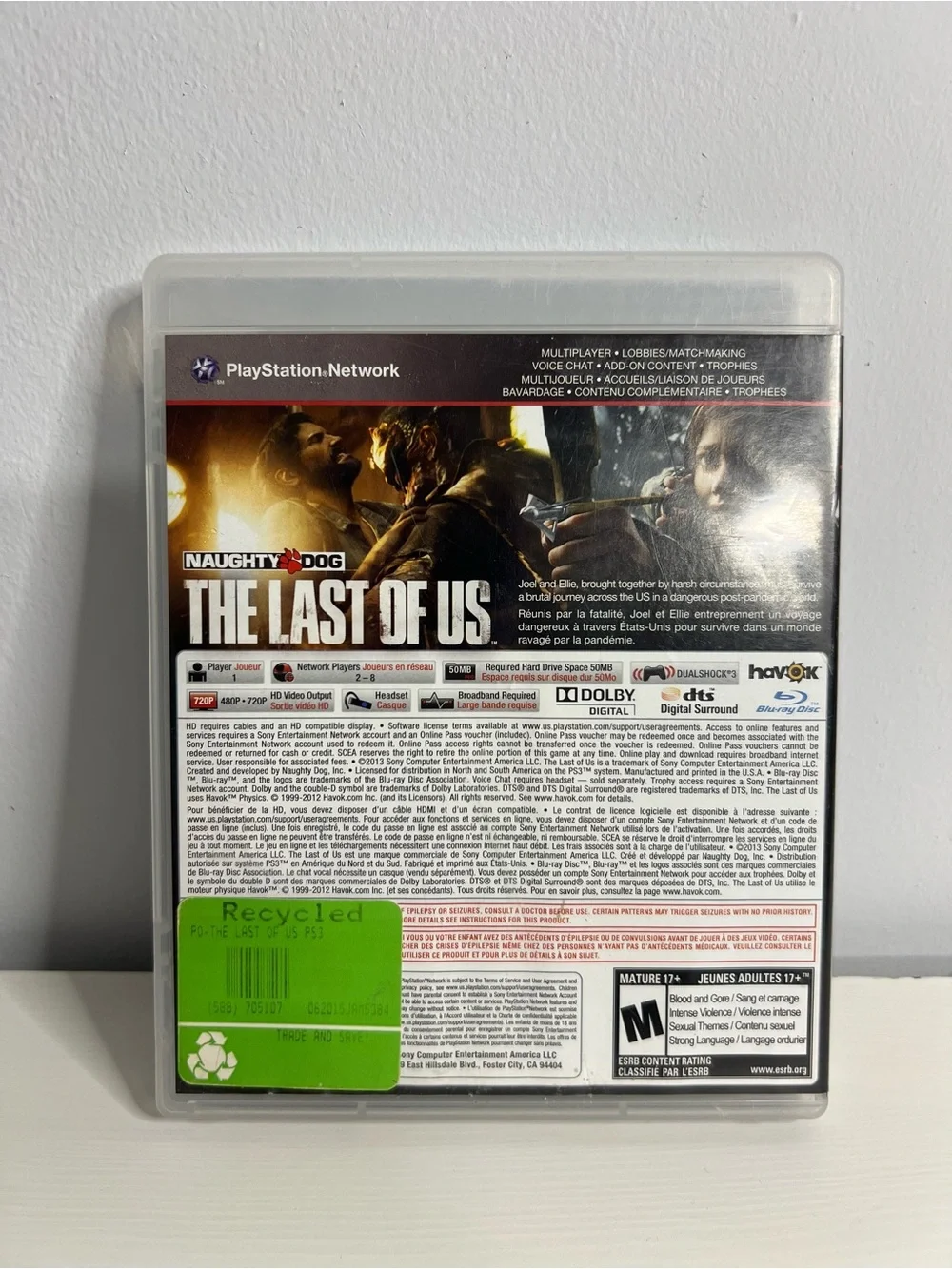 The Last of Us PS3 PlayStation 3 Complete CIB Tested Good Condition - Picture 3 of 5